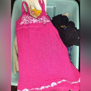 Lucky Brand Kids Bright Pink Summer Dress Sz medium